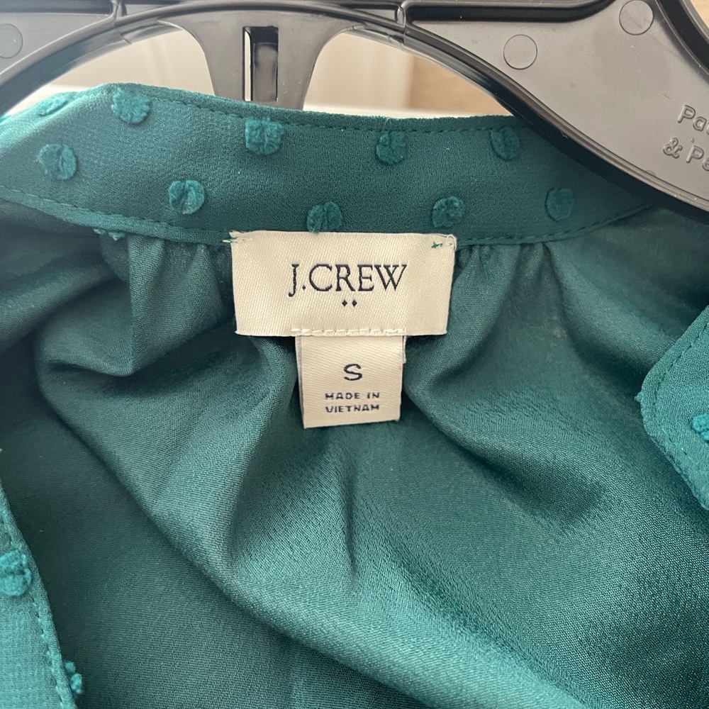 J. Crew Ruffled V-Neck Button Down Blouse Small - Picture 3 of 12